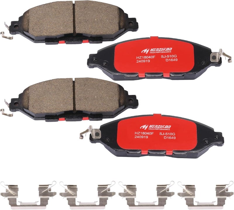 HECHENQICHE Ceramic Front Brake Pads for Infiniti JX35/QX60, for Nissan Murano, Pathfinde - Image 1